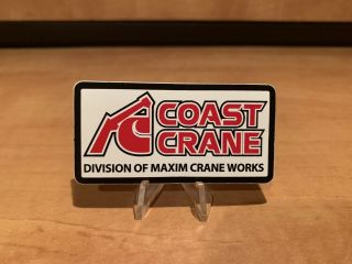 Coast Crane Maxim Union Equipment Hardhat Operating Engineers Oilfield Sticker