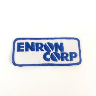 Rare Vintage 1980s Enron Corp Hat Jacket Patch