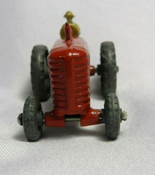 Vtg Miniature Diecast Toy Lesney Matchbox Massey Harris TRACTOR 4 Metal Wheel 4