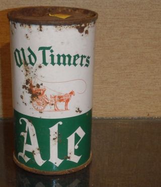 1950s Old Timers Ale Flat Top Beer Can Usbc 108 - 28 Cleveland - Sandusky Ohio Ccc