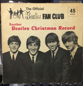 The Beatles Uk Fan Club Disc Another Beatles Christmas Record Flexi Disc 1964