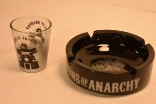 Sons Of Anarchy Shot Glass And Ashtray
