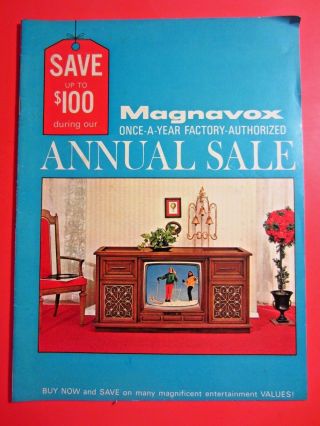 Vintage Magnavox Tv Stereo Brochure -