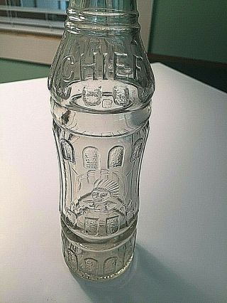 Chief Brand Art Deco Soda Bottle - Coca Cola Bottling Co - North Platte,  Neb.