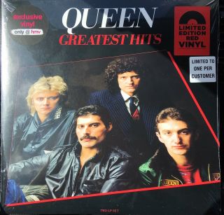 Queen Greatest Hits Hmv Exclusive L.  P.  Red Vinyl Still
