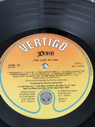 2 X Dio Vinyl Records Sacred Heart And Last In Line Sabbath Rainbow 6