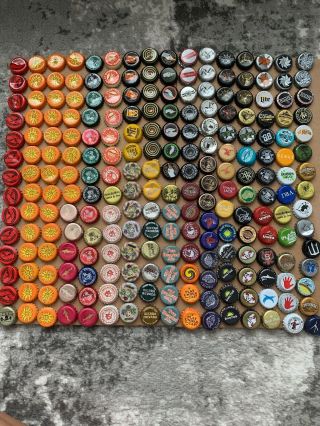 Midwest Craft Brewery Various Bottle Caps Over 220 With 75,  Unique Beers