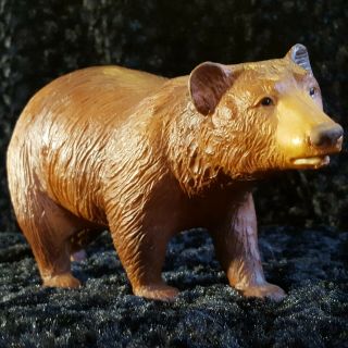 Vtg 1970s Brown Bear Mold 306 Breyer Molding Co.  1:9 Scale Plastic Figurine Big