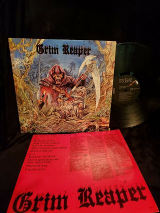 Grim Reaper Rock You To Hell Lp 1987 Metal Near Vinyl