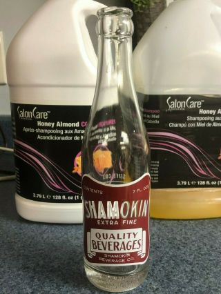 Shamokin Pa 7 Oz Shamokin Quality Beverages Acl Soda Bottle