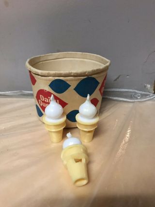 Vintage Dairy Queen Ice Cream Cone Whistles