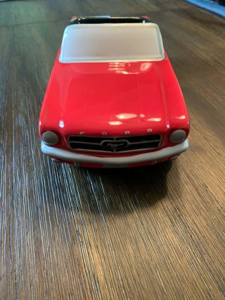 Red Ford Mustang 60s Convertible Car Planter Ceramic Vase Novelty Teleflora Gift 2