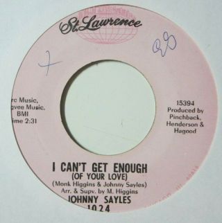 Funk Northern Soul 45 Johnny Sayles I Can 