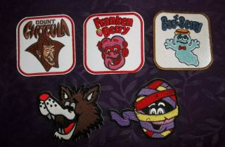 Boo Berry Patch Monster Cereals Patch Set Count Chocula Frankenberry Fruit Brute