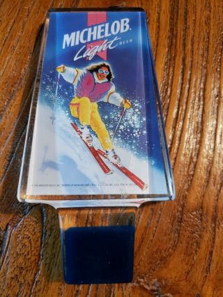 Michelob Light Beer - Vintage (1991) - Tap Handle Downhill Skiing - Cool