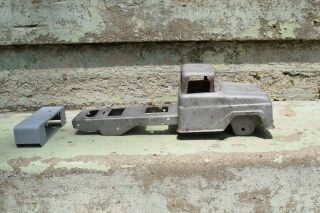 Vintage Tonka Dump Truck Cab And Frame Parts Restore Pressed Steel