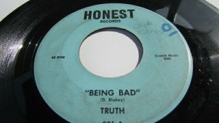 Michigan Garage Psych Fuzz Hard Rock Private Press " Truth " Being Bad Honest Lbl