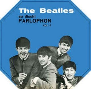 The Beatles - Su Dischi Parlophone Vol 2 Blue Vinyl Lp Italian Singles
