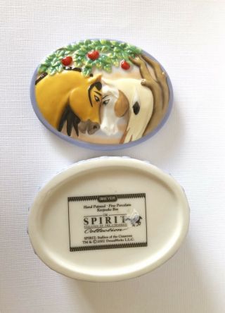 BREYER Spirit Stallion of the Cimarron Rain Porcelain Keepsake Trinket Box 2002 4