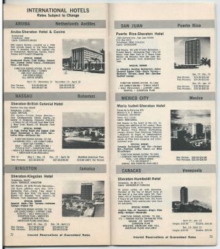 SHERATON HOTELS & MOTOR INNS Directory 1970 - vintage travel brochure 4