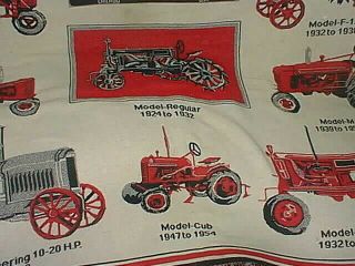 Rare Vintage McCormick Deering Farmall International Harvester Tractor Blanket 6