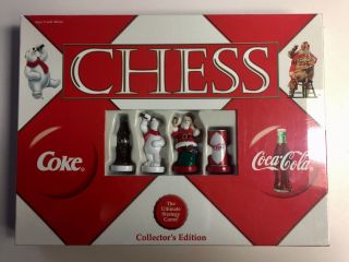 Classic Vintage Style Coca - Cola Coke Collector Edition Chess Set/board Game Nib
