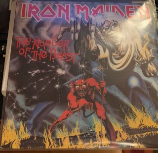 Iron Maiden ‎– The Number Of The Beast 1982 1st Pressing Vg,
