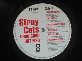 STRAY CATS=CHOO CHOO HOT FISH=10  =LOW No.  0006 SINGED BY ALL 3 MEGA RARE=EX 8