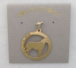 Smooth Collie Jewelry Gold Pendant By Touchstone