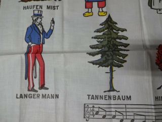 Extremely Rare Schnitzel Bank Song Cloth Banner / Poster Printed by Chase Bag Co 6