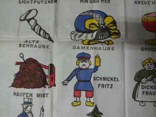 Extremely Rare Schnitzel Bank Song Cloth Banner / Poster Printed by Chase Bag Co 7
