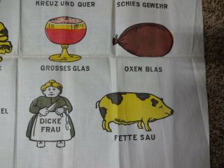 Extremely Rare Schnitzel Bank Song Cloth Banner / Poster Printed by Chase Bag Co 8