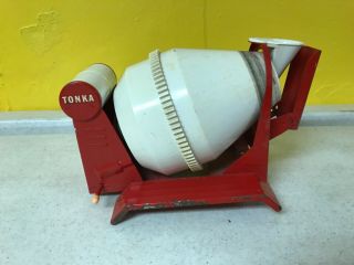 Vintage Tonka 1960 Cement Truck Mixer Bed Only Red And White