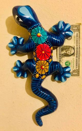 Large Pottery Lizards Mexican Hanging Patio Wall Hang Gecko