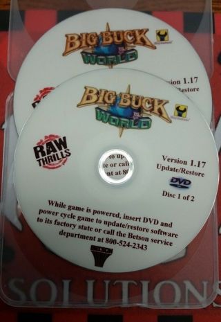 Big Buck Hunter World Raw Thrills Recovery Disks Dvd V1.  17