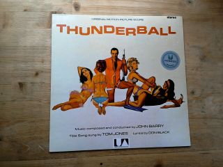 Thunderball Film Soundtrack Ost Ex Vinyl Record 1c 054 - 82 923 German
