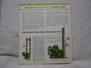 ANTIQUE JOHN DEERE 1938 TRACTOR COMPANY GASOLINE ENGINE BROCHURE 5