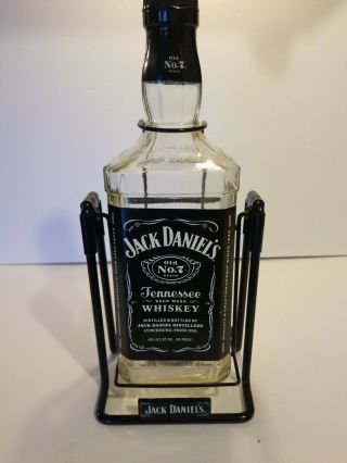 Jack Daniels Old No 7 Brand Rocking Bottle Swing Cradle Holder 1.  75l/half Gallon