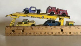 VINTAGE CAR HAULER CARRIER TRANSPORT TRUCK England Lesney Matchbox Tootsie Toys 3