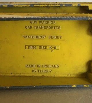 VINTAGE CAR HAULER CARRIER TRANSPORT TRUCK England Lesney Matchbox Tootsie Toys 4