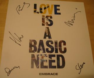 Embrace Love Is A Basic Need Rare 12 " Orange Gatefold Vinyl Album Lp Hand Signed