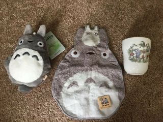 My Neighbor Totoro Kawaii Hand Towel,  Coin Purse And Tea Cup Ghibli