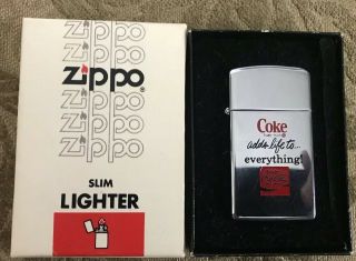 Vintage Coke " Adds Life To.  Everything " Zippo Lighter