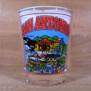 San Antonio,  Texas " Shot Glass " Orig.