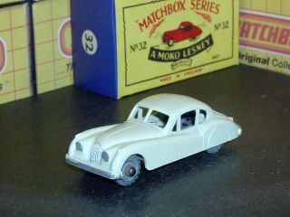 Matchbox Moko Lesney Jaguar Xk 140 Cream D - C Mw 32 A1 Sc3 Nm & Crafted Box