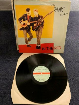 Lp The Panic Brothers ‎– In The Red (1987) Ex,  Rockabilly - Fully Signed