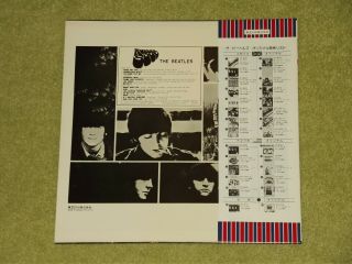 THE BEATLES Rubber Soul - RARE 1976 JAPAN VINYL LP,  OBI (EAS - 80555) 2