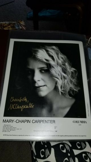 Mary Chapin Carpenter Singer & Songwriter Signed Photo