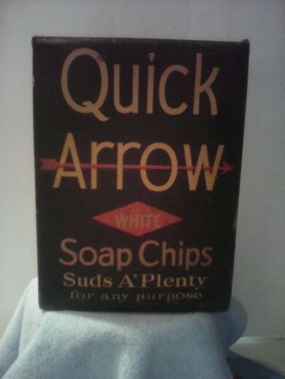 Vintage Quick Arrow White Soap Chips Laundry Box 3