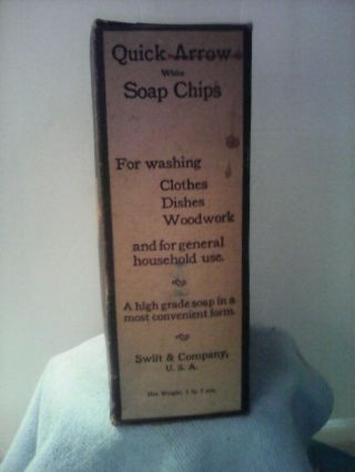 Vintage Quick Arrow White Soap Chips Laundry Box 4